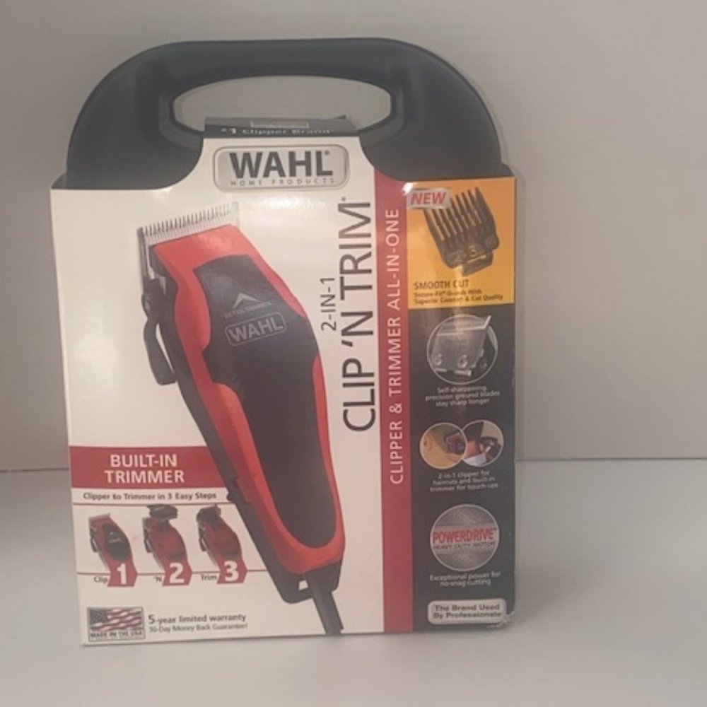 Wahl Clipper Clip 'n Trim 2 In 1 Hair Cutting Clipper/Trimmer Kit